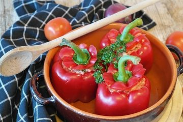 פלפלים ממולאים מבשר בקר ובורגול
